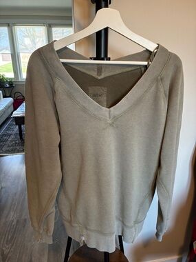 Aerie Soft Pullover | XS | Denim Green